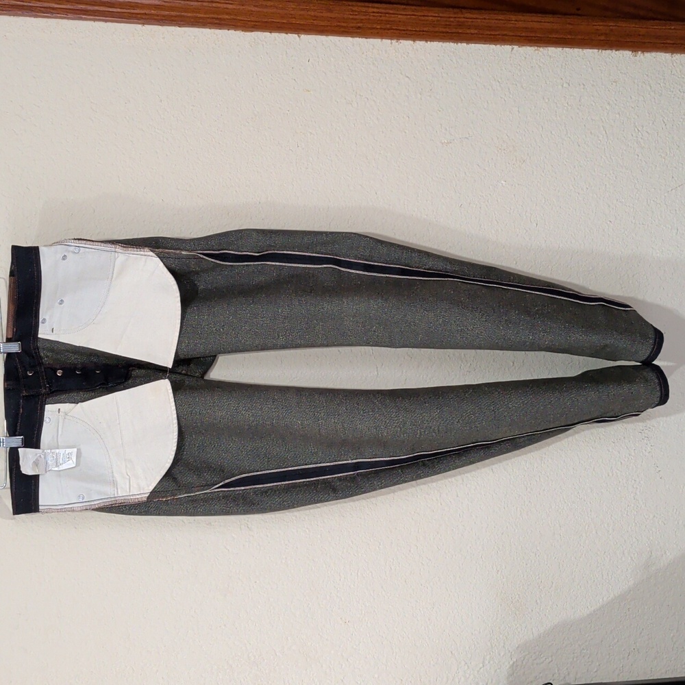 Naked & Famous Weird Guy Wool Blend Moss Selvedge - Picture 9 of 12